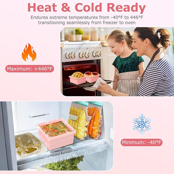 Silicone Freezer Molds for Soup Cube - 2-Cup Freezer Storage Container Tray with Lid,4 Pack Stackable Ice Cube Trays for Portion Control,Food Storage Meal Prep,Oven & Dishwasher Safe