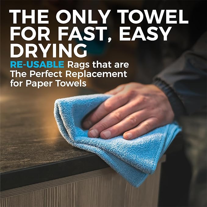 The Rag Company - All-Purpose Microfiber Terry Cleaning Towels - Commercial Grade, Highly Absorbent, Lint-Free, Streak-Free, Kitchens, Bathrooms, Offices, 300gsm, 12in x 12in, Pink (12-Pack)
