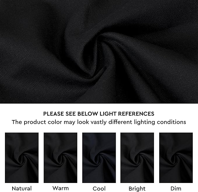 Encasa XO Jet Black Cloth Napkins Set of 6, 17"x17" | Solid Color Cotton Dinner Napkins | Washable & Reusable Wedding Napkins for Holiday Dinners, Party, & Everyday Table Decor