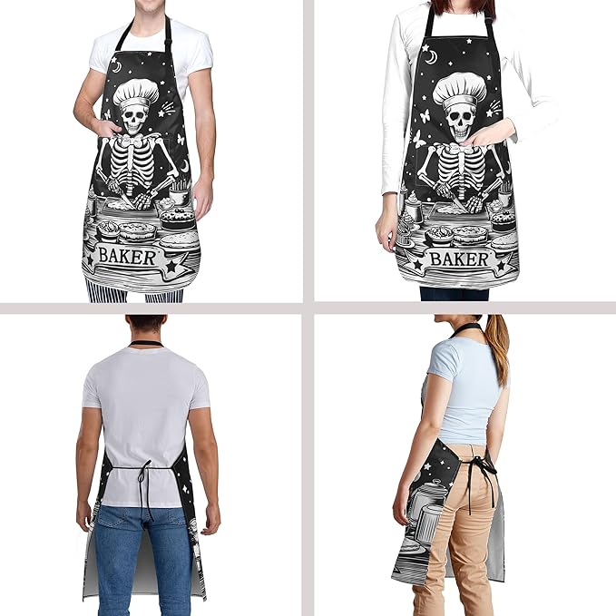 Funny Apron Polyester Grooming Aprons with Pocket for Cooking Kitchen Grilling Adults