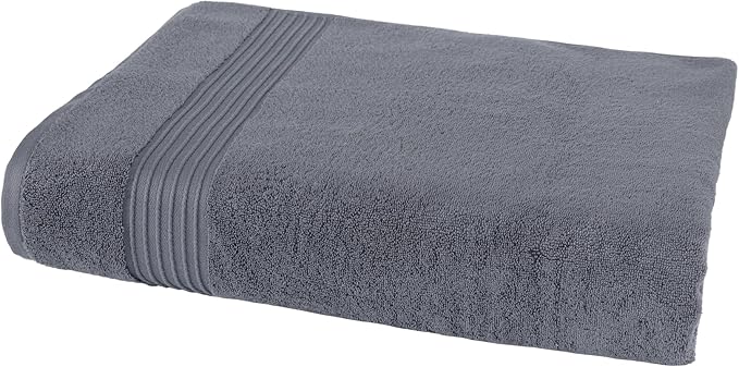 Milara Turkish Cotton Bath Sheet 35 x 70 Inches – Luxury Extra Large, Ultra Soft & Highly Absorbent Oversized Bath Towel, Premium Hotel Quality, Anthracite Dark Gray