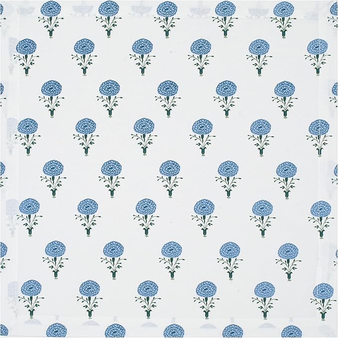 Bedding Craft Printed Dinner Napkins Set of 12 – 18x18 Mushroom Design with 1" Fold – Durable Stylish Fabric Napkins for Dining, Table Décor & Everyday Use