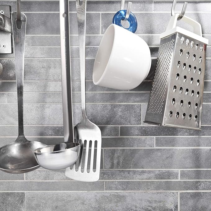 meekoo Stainless Steel Ladle Soup Handle Ladle with Pouring Rim for Kitchen Cooking Soup Sauce