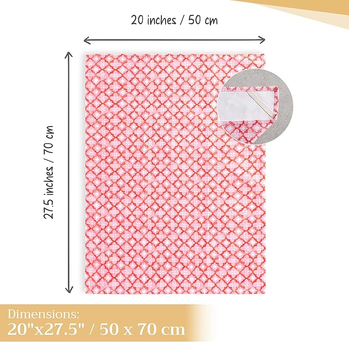 Maison d' Hermine Kitchen Towels Set of 3 100% Cotton 27.50" x 20" Reusable Cloth Tea Dish Towels Absorbent with Hanging Loop for Kitchen Gifts for Mothers Day Spring/Summer (Rose Garden)