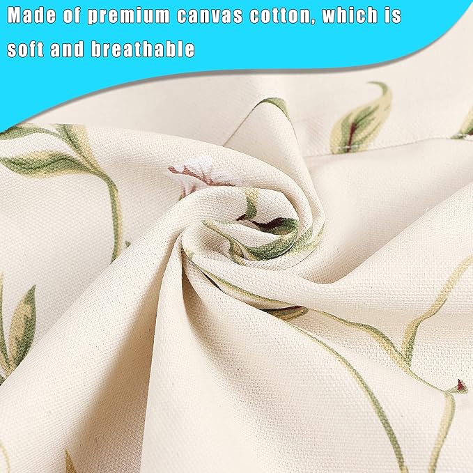 LOLOMLO Oversize Canvas Cotton Apron, Extra Large Aprons with Long Strap, Adjustable Neck Tear Resistant Plus Size aprons