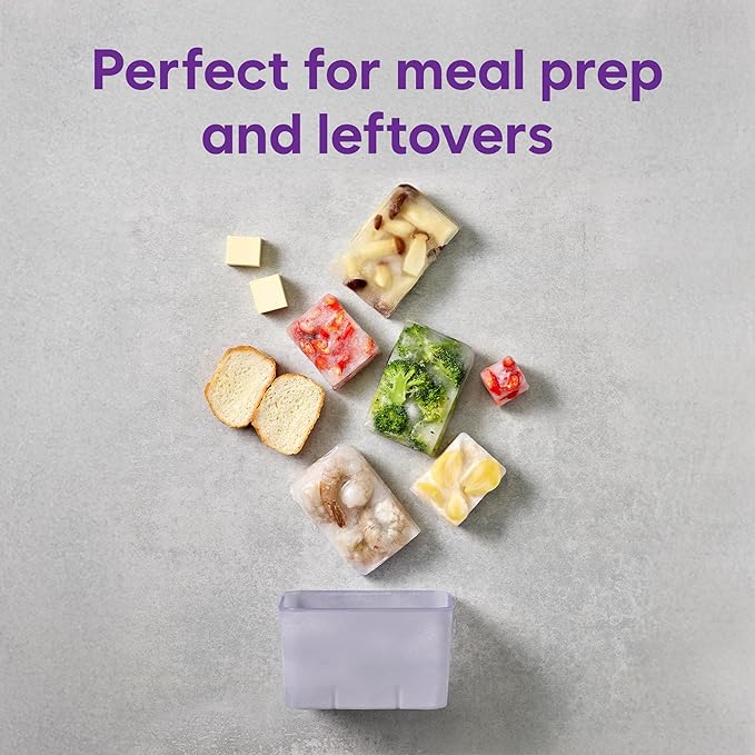 Freezer Containers for Food Storage 12pcs - Soup with Lids Safe - Twist Release - Flexible Frozen Design - BPA Free