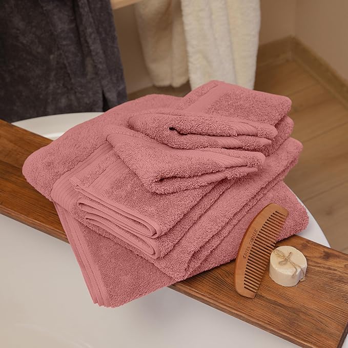 Classic Turkish Towels CTT - Premium Washcloths 12 Pack Set, 100% Turkish Cotton, Highly Absorbent & Quick Dry, Face Towels Wash Cloths for Hotel, Spa & Gym | 12"x12" (Coral)