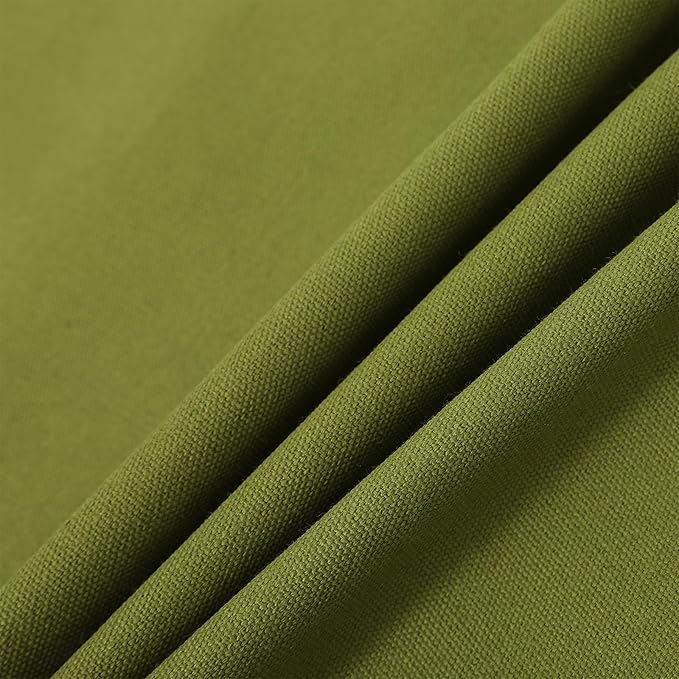 AFUN Chef Aprons for Women Men with Oversized Pockets, 12-Ounce Cotton Canvas Cross Back Water Repellent Apron (Army Green)