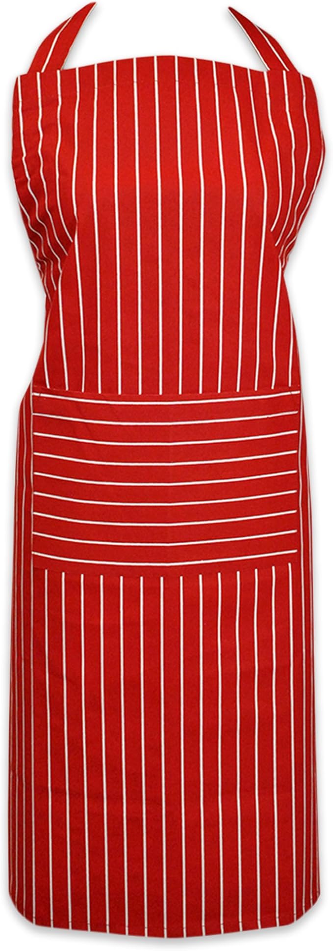DII Professional and Commercial Grade, Chef Stripe Kitchen, Apron, Tango Red