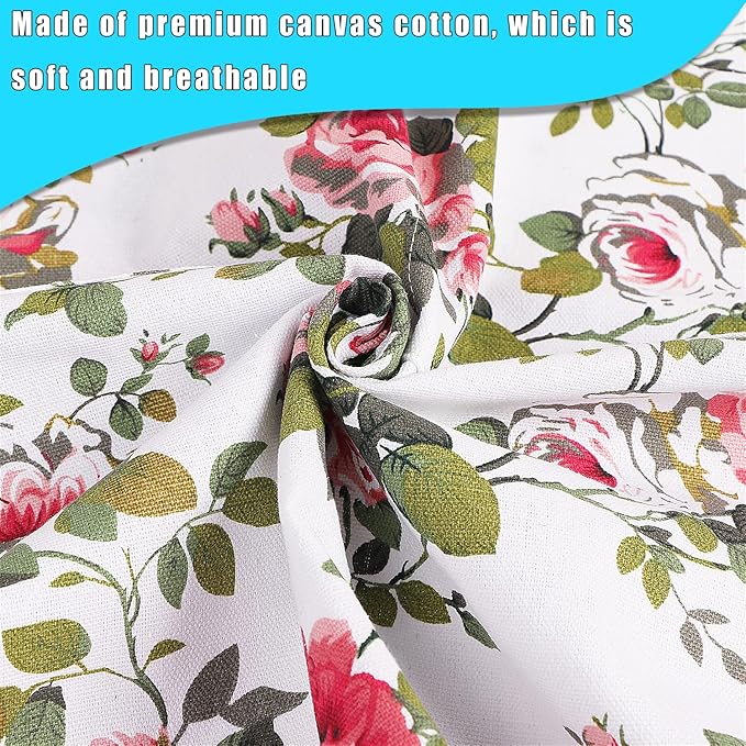 LOLOMLO Oversize Canvas Cotton Apron, Extra Large Aprons with Long Strap, Adjustable Neck Tear Resistant Plus Size aprons