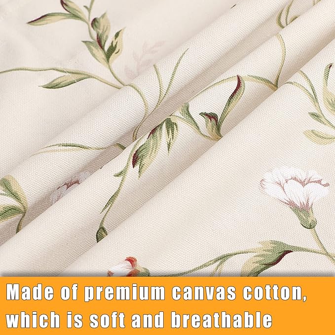 Sanlykate Extra Large Canvas Cotton Apron for Men & Women, Plus Size Durable Aprons with 2 Pockets, Adjustable Bib Machine Washable Oversized Aprons for Baking, Cooking, Painting - Plain