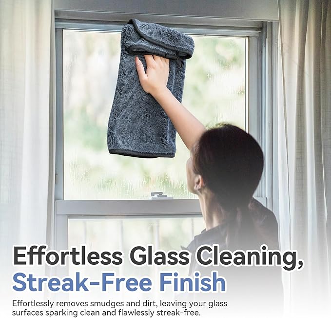 Shower Cleaning Cloths - 3pcs Super Absorbent Microfiber Bath Towels for Effortless Cleaning of Windows, Bathroom, Car & Home Toilet - Must-Have!（11.8x15.7in