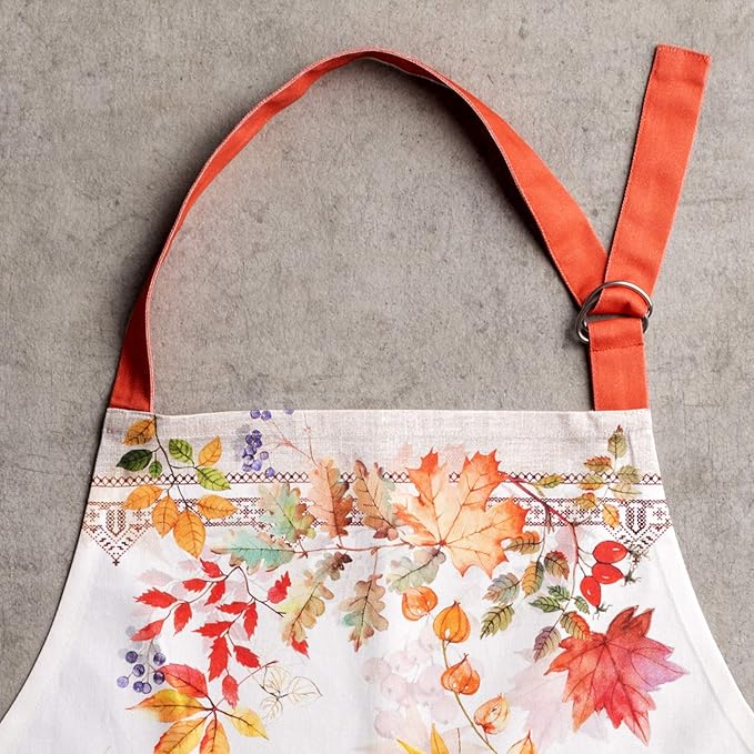 Maison d' Hermine 100% Cotton Apron for women with Pocket Kitchen Chef Apron for Men Cooking Mothers Day Gifts