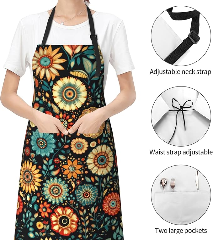 Funny Apron Polyester Grooming Aprons with Pocket for Cooking Kitchen Grilling Adults