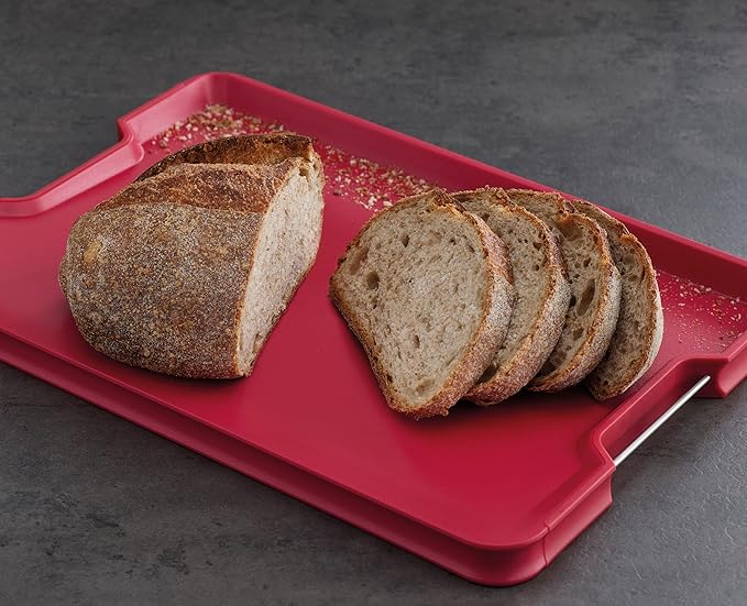 Joseph Joseph Cut&Carve Plus Multi-Function Cutting Board, X-Large, Red (Pack of 2)