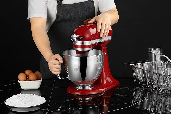 5 QT Stainless Steel Mixer Bowl Compatible With KITCHENAID TILT-HEAD STAND MIXERS 4.5-Quart (4.3 L) And 5-Quart (4.7 L) (Stainless Steel Polished)
