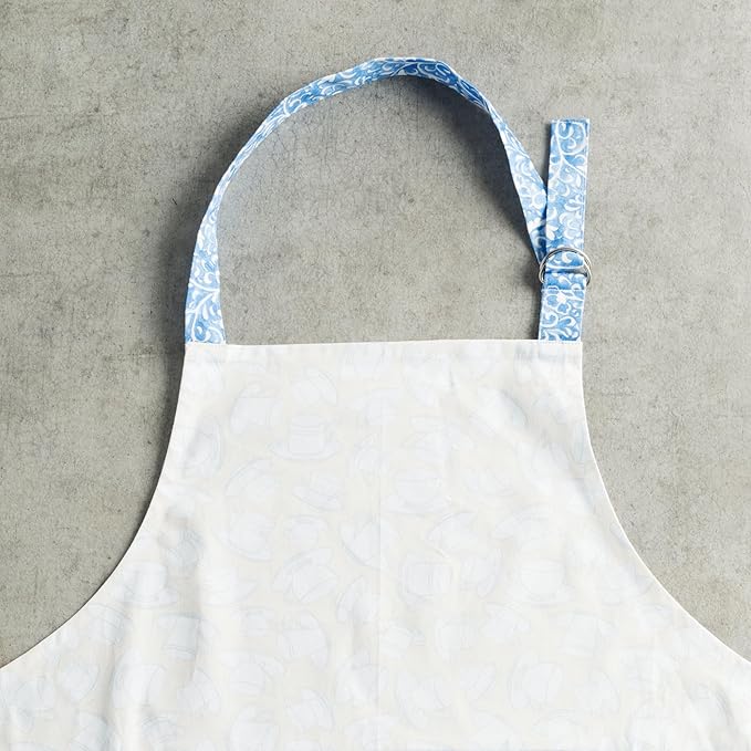 Maison d' Hermine 100% Cotton Apron for women with Pocket Kitchen Chef Apron for Men Cooking Mothers Day Gifts