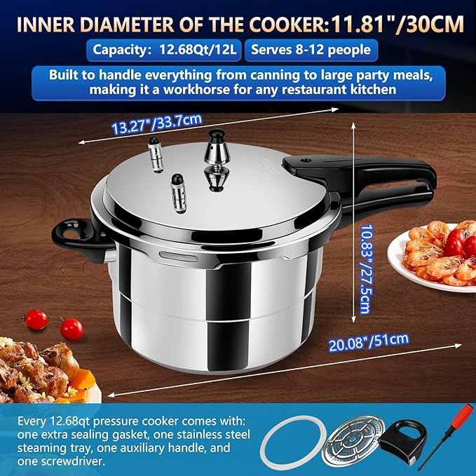 pressure cooker 12 quart, olla de presion,All Stovetops Induction Compatible Thickened mini Pressure Cooker with Spring pressure cooker 12+ quart large ollas de presión para cocinar
