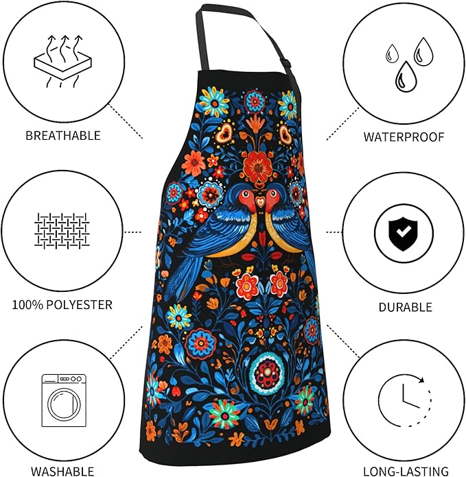Funny Apron Polyester Grooming Aprons with Pocket for Cooking Kitchen Grilling Adults