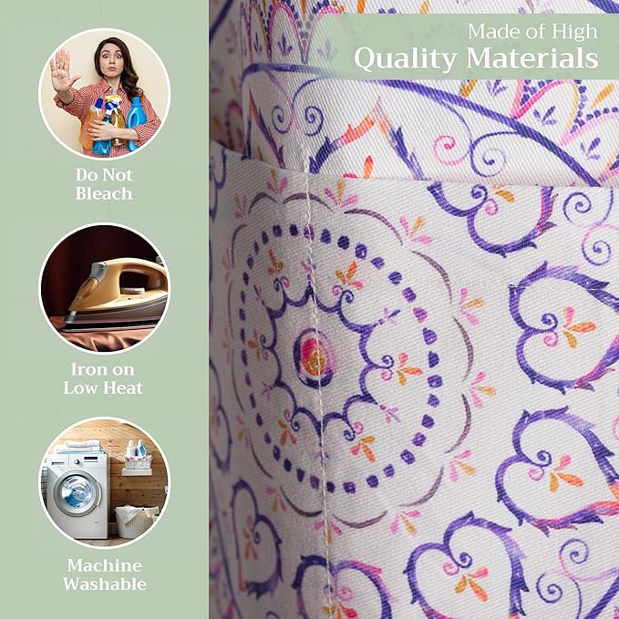 Maison d' Hermine 100% Cotton Apron for women with Pocket Kitchen Chef Apron for Men Cooking Mothers Day Gifts