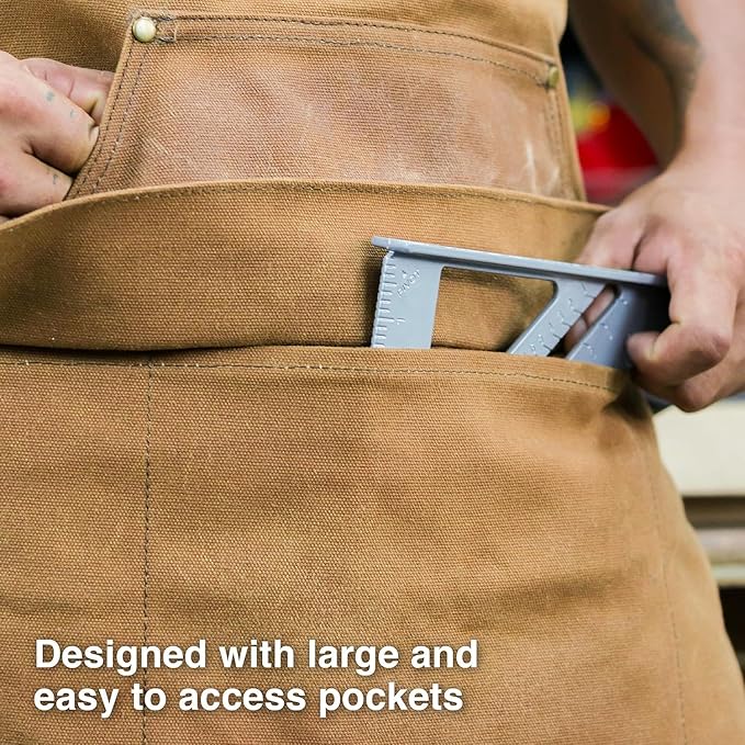 Hudson Durable Goods - Woodworking Edition - Waxed Canvas Apron - Brown