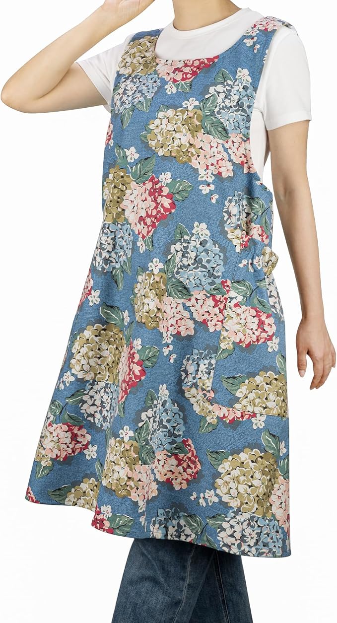 NEOVIVA Kitchen Aprons for Women with Pockets,Cooking Aprons for Women,Vintage Apron for Baking Gardening,Gifts for Mothers