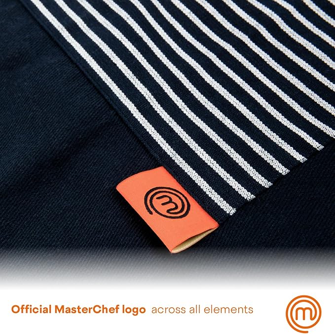 MasterChef Chef Apron for Men & Women, Cooking Apron for the Kitchen & BBQ Grilling