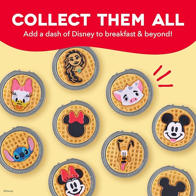 Disney | Dash MultiMaker® Mini Maker System - Electric Waffle Maker & Swappable Plates - 1 MultiMaker®, 4 Plates, Mickey Mouse & Friends Design, Aluminum