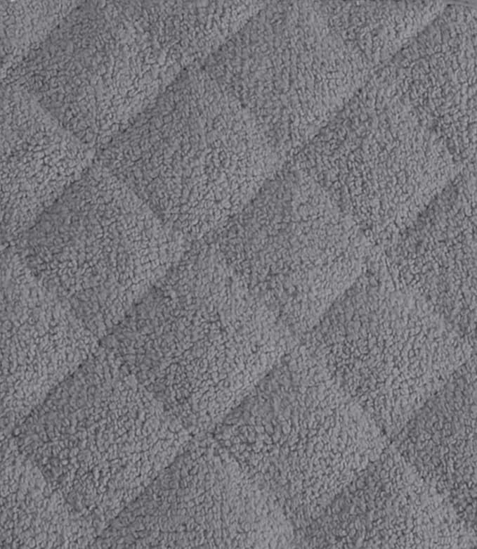 DII Basic Terry Collection Quilted 100% Cotton, Potholder, Gray, 3 Piece