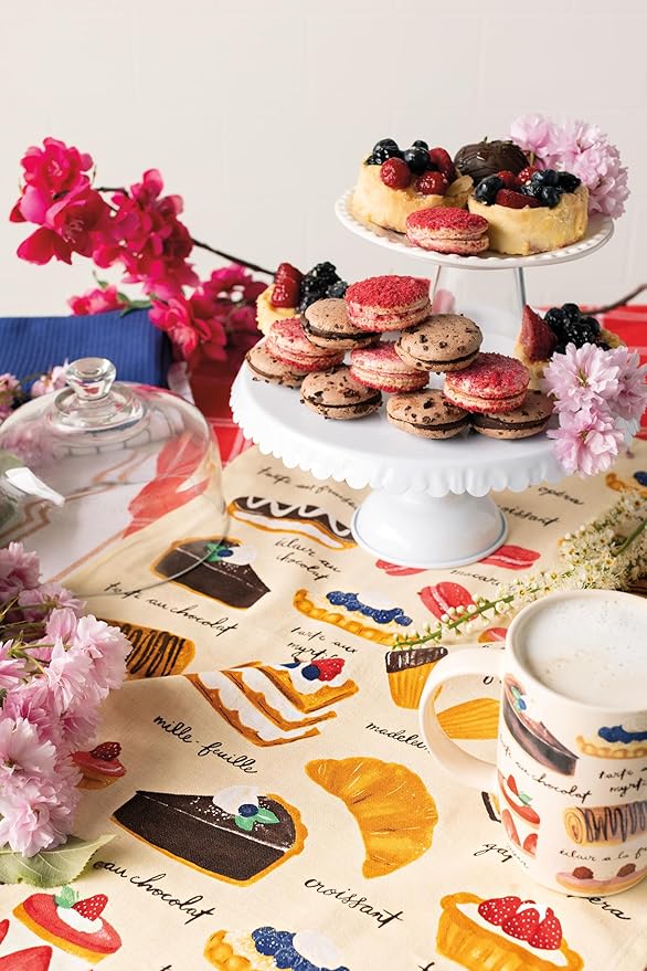 Now Designs Patisserie Printed Kitchen Towel, 18x28 inches