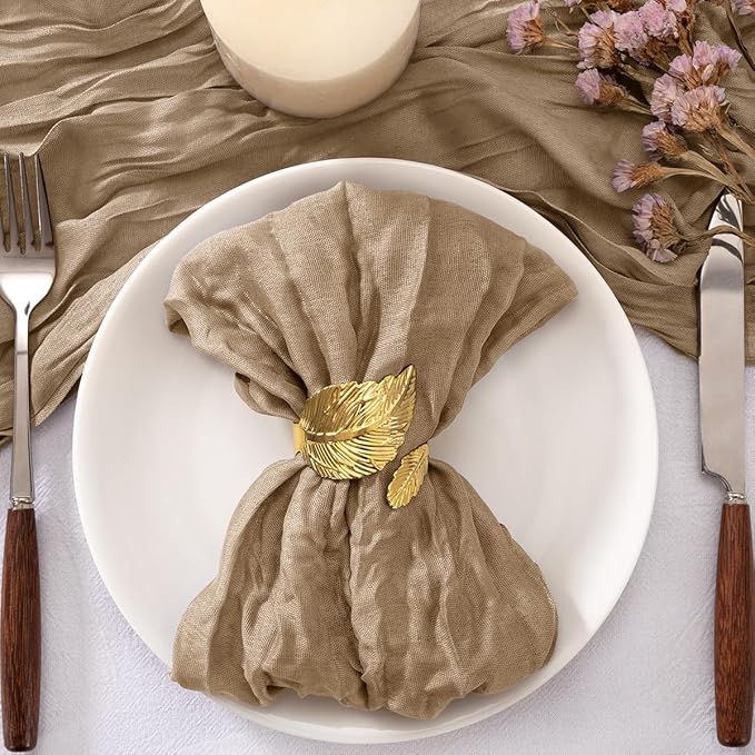 50 Pack Nude Cheesecloth Napkins Cloth Washable Spring Summer Cloth Napkins Set of 50 Bulk 21x21 Inches for Wedding Baby Bridal Shower Birthday Dinner Party Table Decor