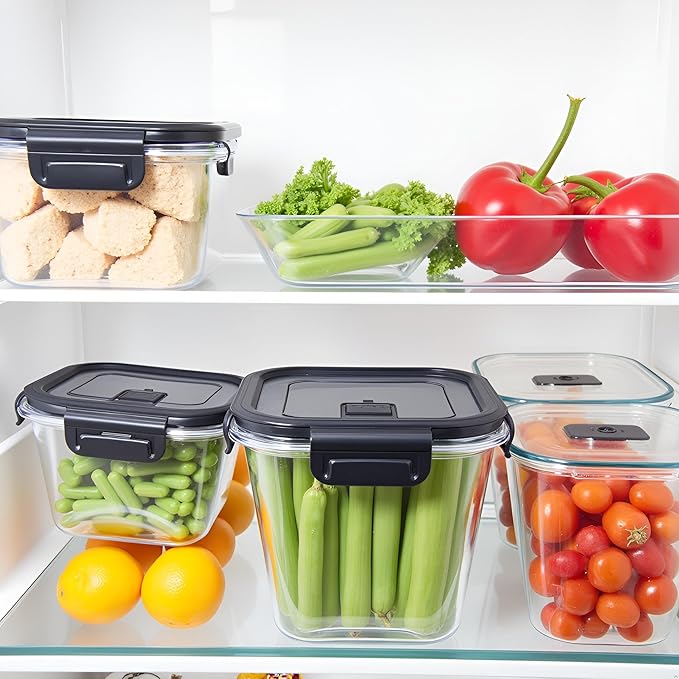 H.JSS WDJS 32oz Square Glass Food Storage Containers with Lids, 4 Cup Glass Soup Containers, Heat-Resistant BPA free Square Meal Prep Bowls for Microwave, Freezer, Dishwasher safe (4Packs)