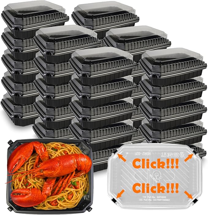 Ultra Cold Freezer Containers (-30°C/-22°F) - 10 Packs, 12" x 10" x 4", Microwave & Freezer-Safe, Perfect for Frozen Meat, Seafood, and Hot Meals