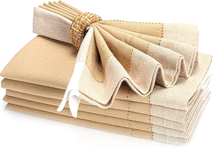 Homidate Cloth Dinner Napkins – Machine Washable Reusable Fabric Napkins for Weddings, Parties & Table Decorations
