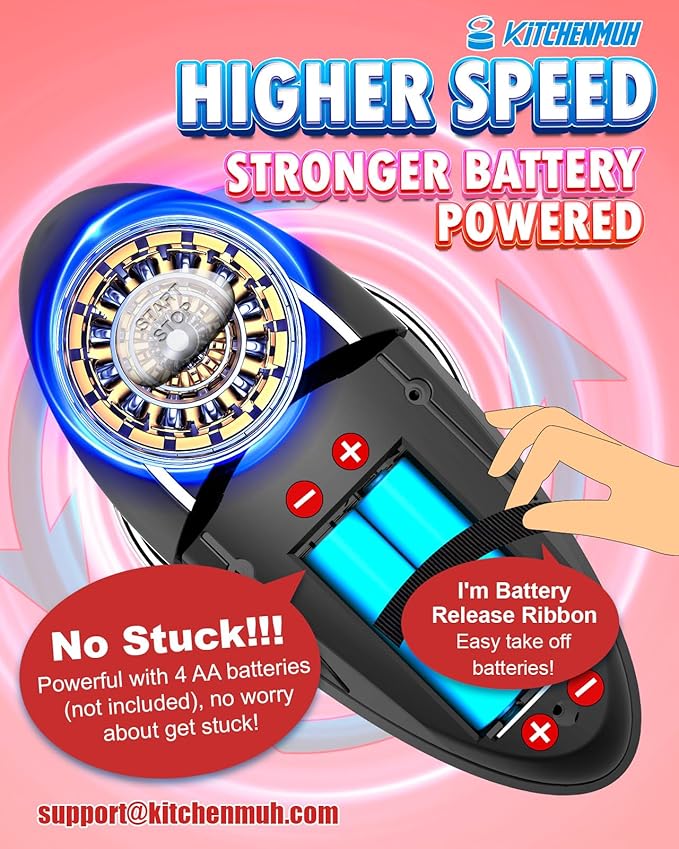 One Touch Electric Can Opener Fits Almost All Can Sizes for Seniors with Arthritis, Hand Held Battery Operated Can Opener with Smooth Edge, Food Safe Kitchen Gadgets Automatic Can Opener for Kitchen
