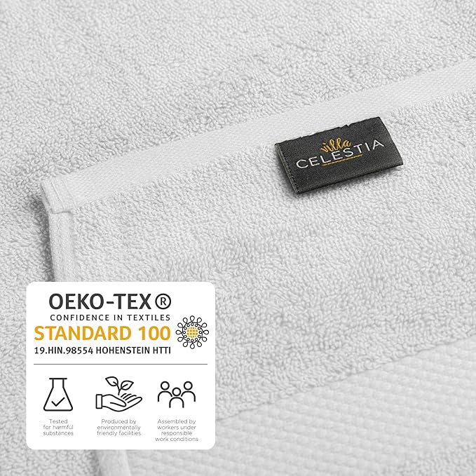 100% Cotton Wash Cloth for face & Body Set of 12, (12 x 12 inches) Sustainable, Soft, Highly Absorbent, Combed Cotton Wash Cloths Pack of 12 for Hotels, Spa, Bathroom, Dorm, White
