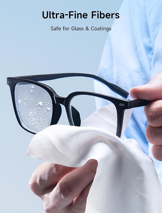 JSAUX 50 Pack Microfiber Cleaning Cloth (6 x 6 in), for Switch 2| Eye Glass Disposable Clean Cloth| Safe for Lens, Eyeglasses, Glasses, Screens, Camera, iPad, iPhone, Phone, Steam Deck, TV Screen