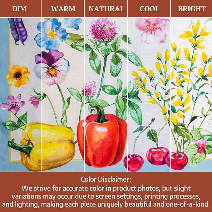 Maison d' Hermine Kitchen Towels Set of 3 100% Cotton 27.50" x 20" Reusable Cloth Tea Dish Towels Absorbent with Hanging Loop for Kitchen Gifts for Mothers Day Spring/Summer (Giverny)