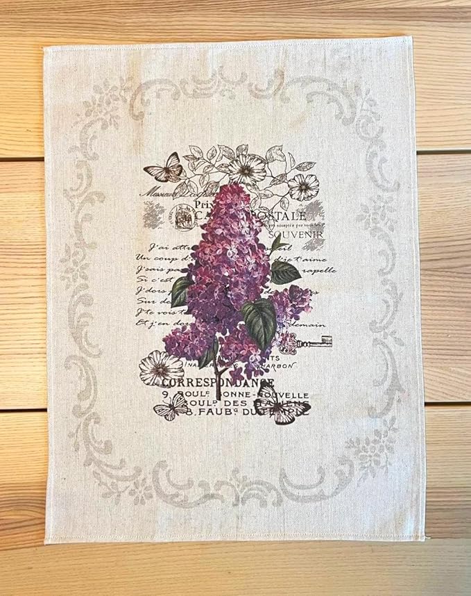 Grand Duchy - Fine Linen Kitchen Tea Towels - Set of 3 - Linen Cotton Blend - Soft, Useful, Beautiful for Kitchen, Dining, Cooking - 23'' x 17.5'' - Make A House A Home - Made in Europe