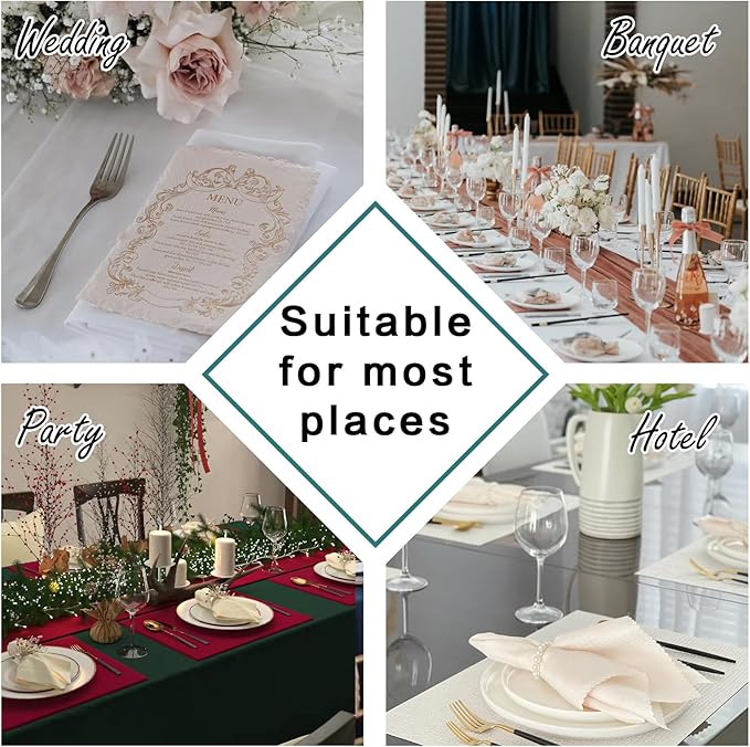 Bailarina Cloth Napkins Set of 80,17x17 inches Dinner Napkins Cloth Washable,Polyester Square Table Cloth Napkin Bulk with Hemmed Edges Ideal for Banquets, Parties and Weddings-Yellow