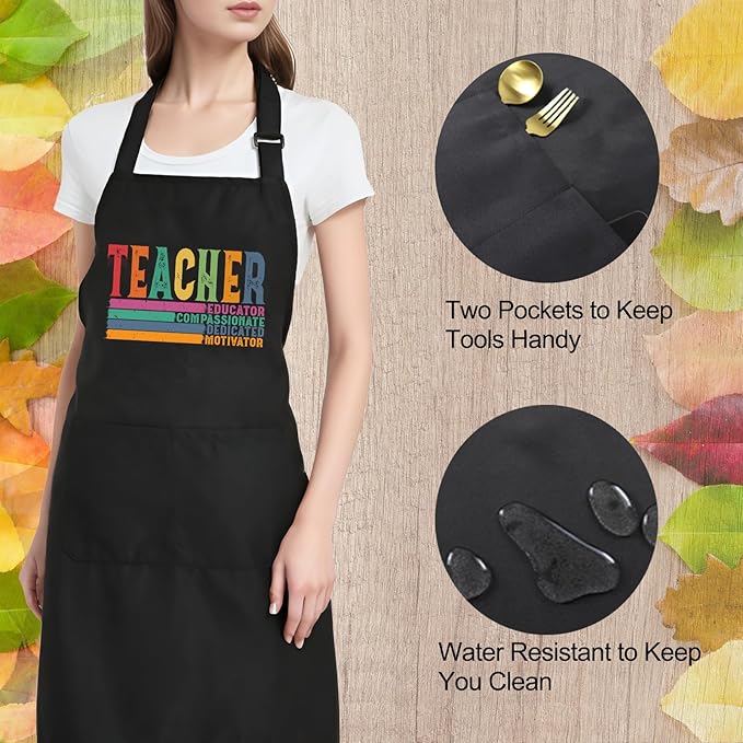 Funny Cooking Aprons for Women with Pockets, Kitchen Chef Aprons for Bakers, Birthday Gifts for Mom Wife Friends