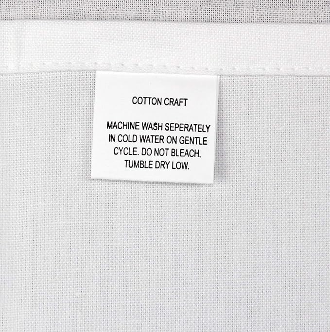 COTTON CRAFT Cocktail Napkins - 24 Pack - Happy Hour Drink Beverage Bar Party Holiday Dessert Celebration Event Gift Luncheon Brunch Dinner - Premium Cotton Cloth Reusable Washable - 12x12 - White