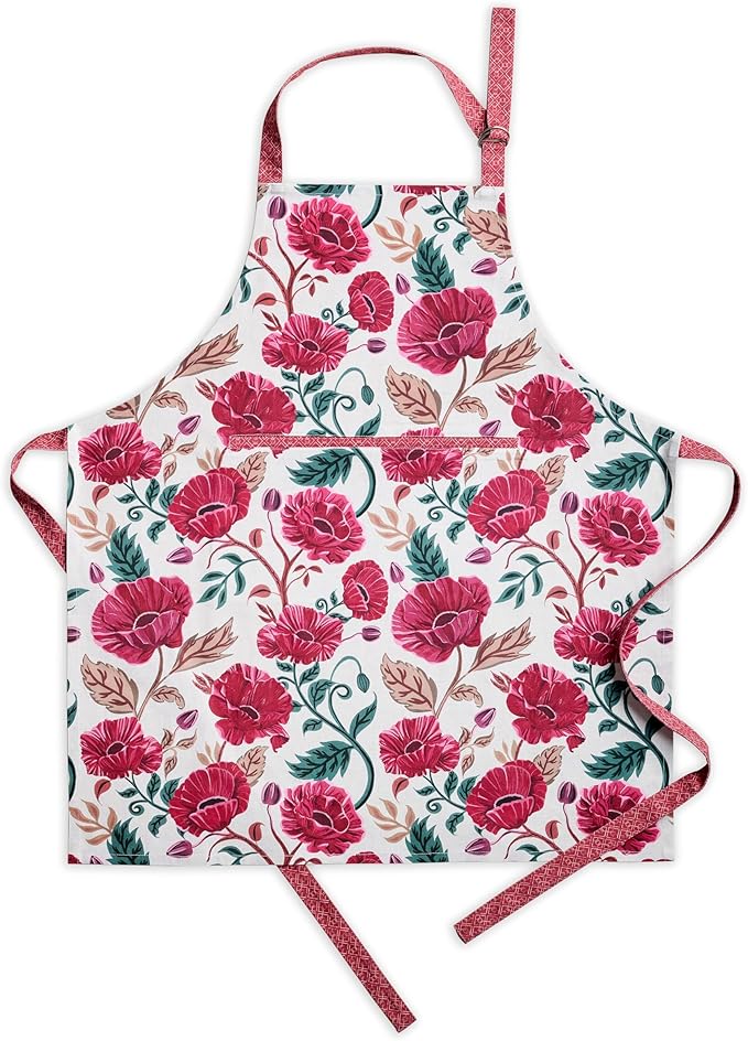Maison d' Hermine 100% Cotton Apron for women with Pocket Kitchen Chef Apron for Men Cooking Mothers Day Gifts