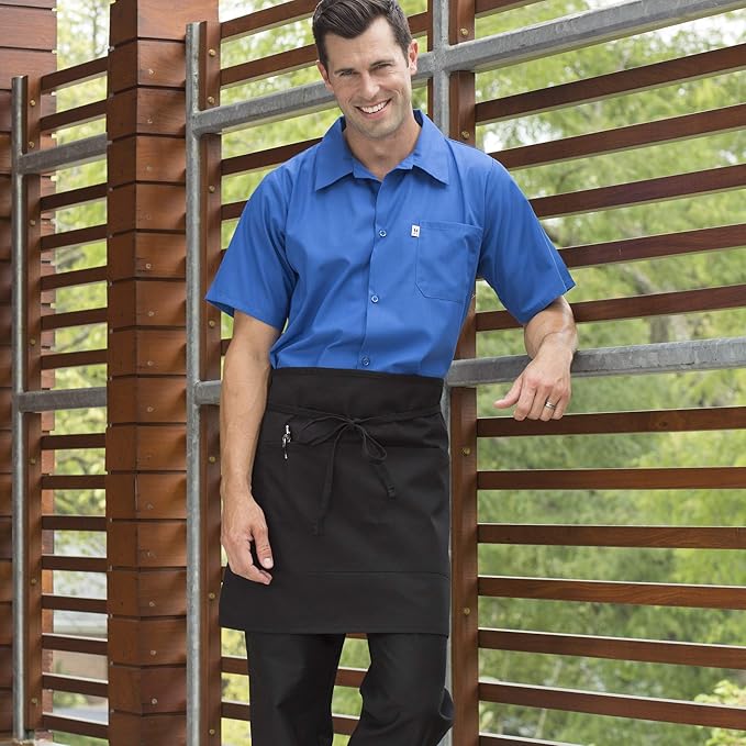 Uncommon Threads Unisex Half Waist Apron with Two Pockets