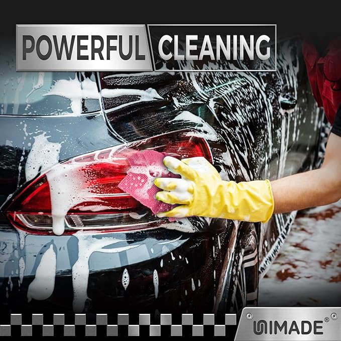 UNIMADE Microfiber Cleaning Cloth, 24 Pack Reusable Microfiber Towels for Cars Lint Free Cleaning Shop Towel Rags for Home Kitchen Automotive Bar Mechanic Restaurant Garage, 11"x 12", Multicolor