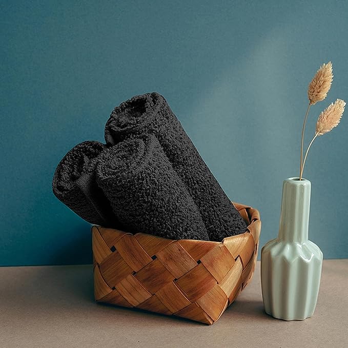 ZUPERIA Bar Mop Kitchen Towels - Pack of 12 (16" x19”) 100% Ring Spun Cotton - Dish Washcloths for Superb Cleaning and Less Lint - Highly Absorbent Dish Cloths and Dish Towels for Everyday use (Grey)