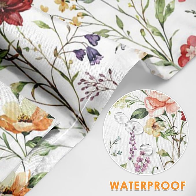 Britimes Apron Home Kitchen Cooking Baking Gardening for Women Men With Pockets Wildflower Flower Floral Boho Butterfly Hydrangea 32x28 inch