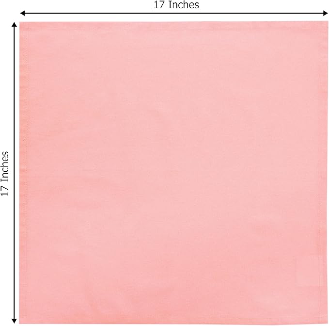 COTTON CRAFT Easter Cloth Napkins - Set of 8 Soft 100% Cotton Napkins - Reusable Lunch Brunch Dinner Napkins - Spring Summer Table Decor - Machine Washable - 17 x 17 inches - Spring Blossom Pink