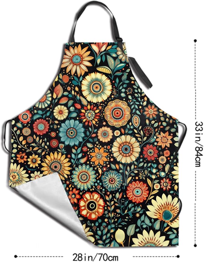 Funny Apron Polyester Grooming Aprons with Pocket for Cooking Kitchen Grilling Adults