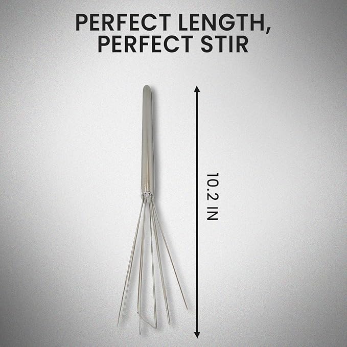 Rattleware Triple-Shape Espresso Whisk – Stainless Steel Portafilter Coffee Whisk, Flat Round Triangular Designs for Coffee Grounds, No Clumps, Specialty Drinks, Barista Tools, Easy Clean